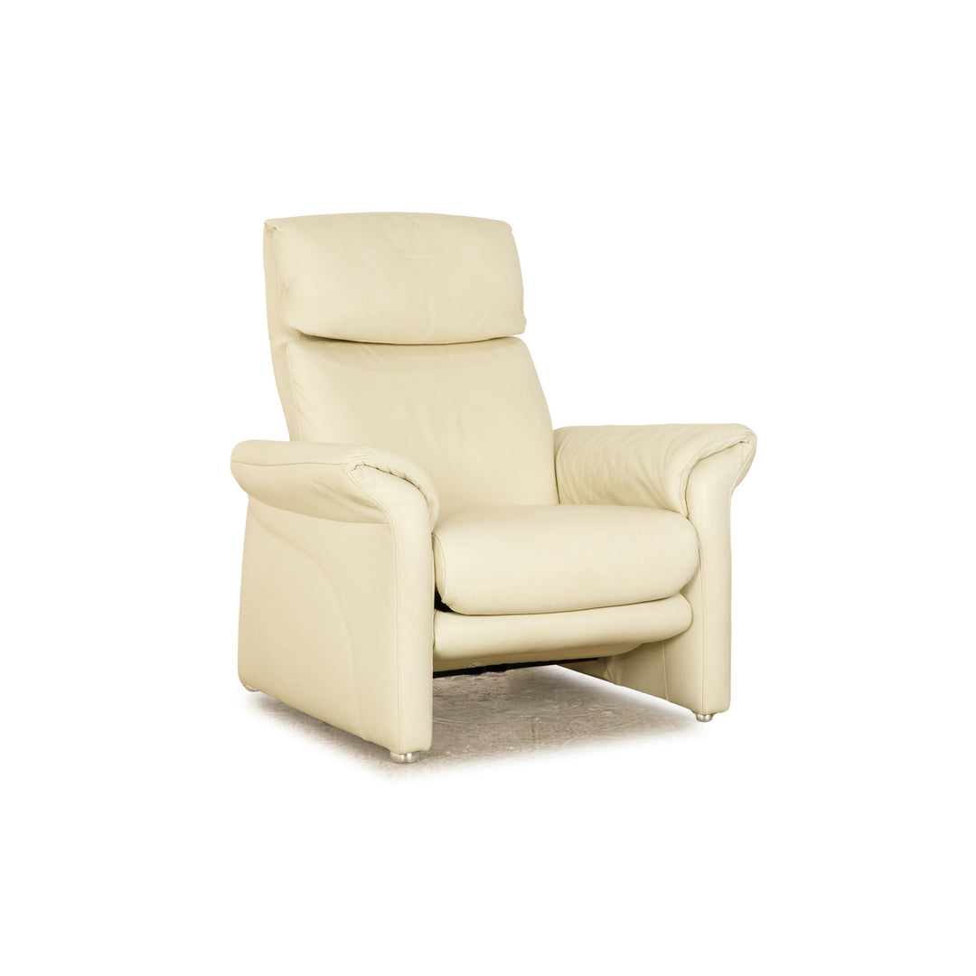 Willi Schillig Ergoline leather armchair cream pistachio electric function