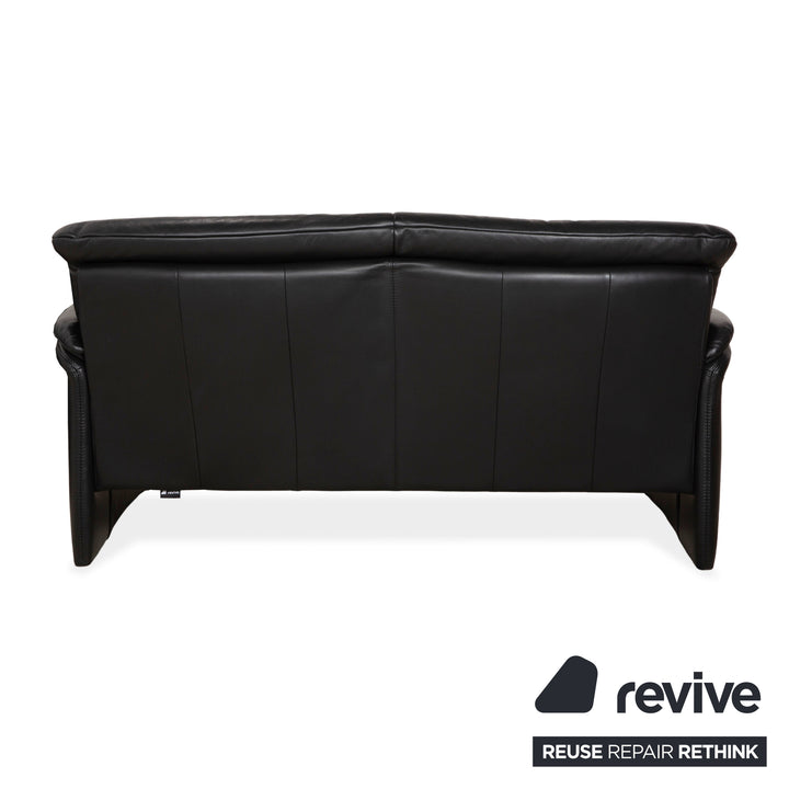 Willi Schillig Leder Dreisitzer Schwarz Sofa Couch