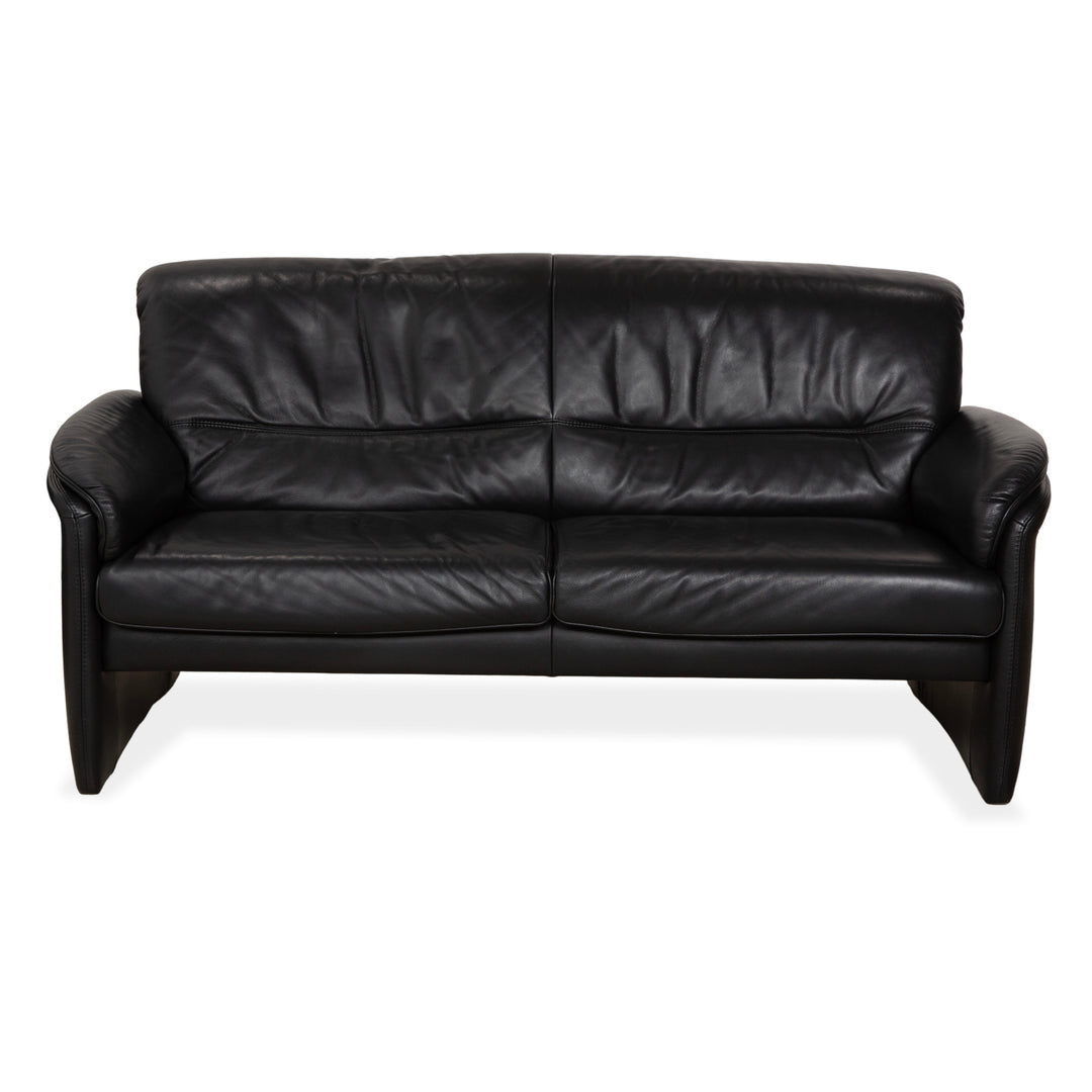 Willi Schillig Leder Dreisitzer Schwarz Sofa Couch