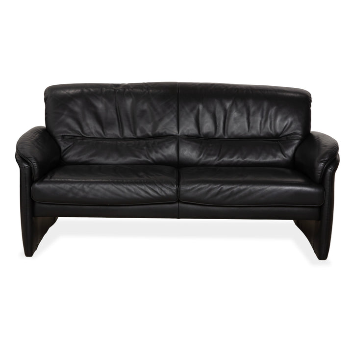 Willi Schillig Leder Dreisitzer Schwarz Sofa Couch