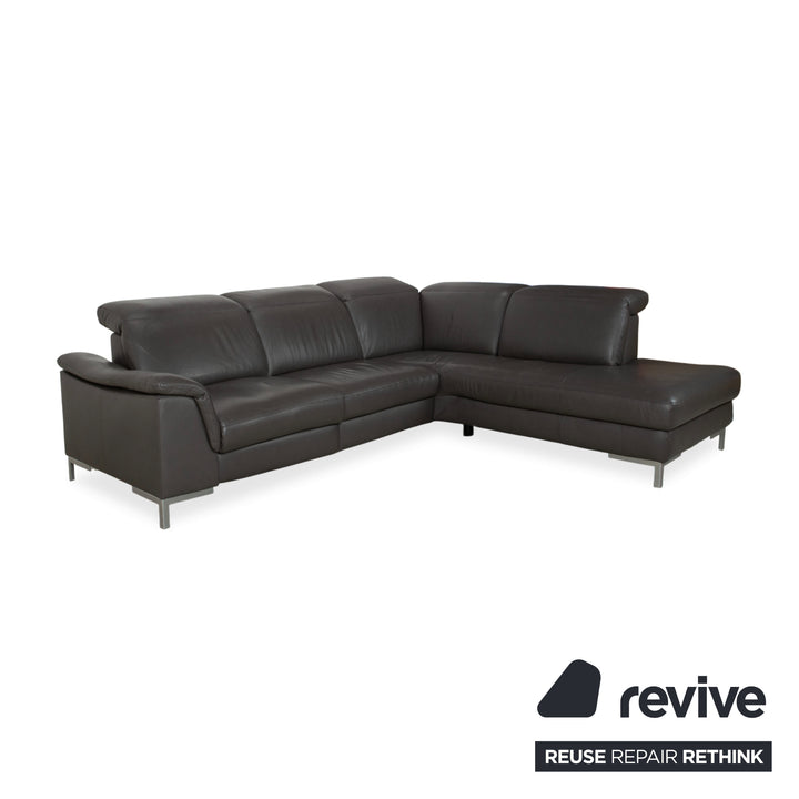 Willi Schillig Leder Ecksofa Braun elektrische Funktion Sofa Couch