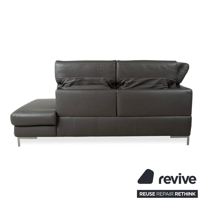 Willi Schillig Leder Ecksofa Braun elektrische Funktion Sofa Couch