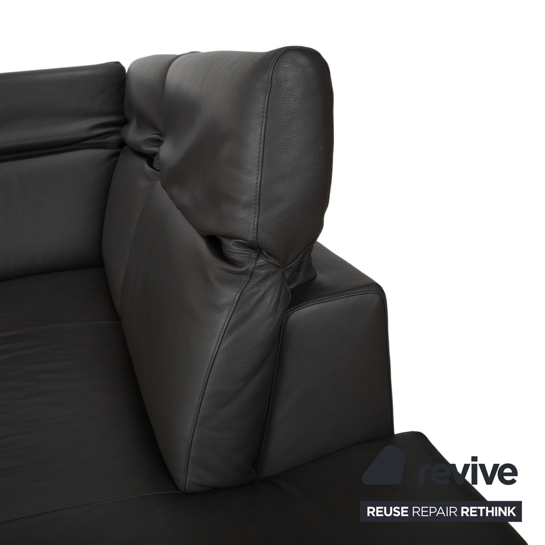 Willi Schillig Leder Ecksofa Braun elektrische Funktion Sofa Couch