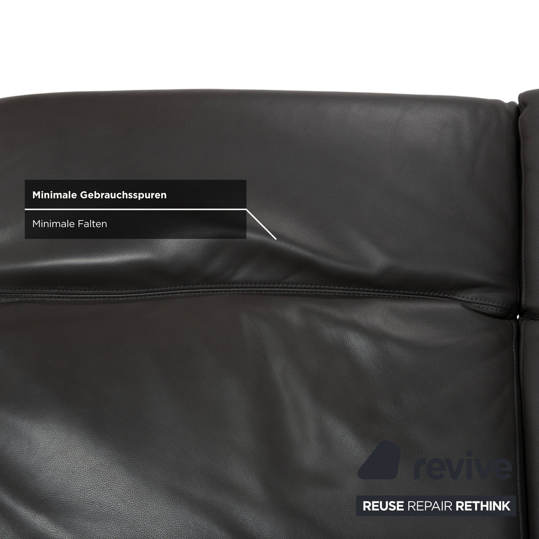 Willi Schillig Leder Ecksofa Braun elektrische Funktion Sofa Couch