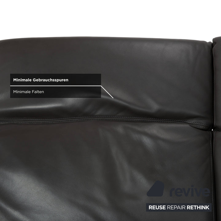Willi Schillig Leder Ecksofa Braun elektrische Funktion Sofa Couch