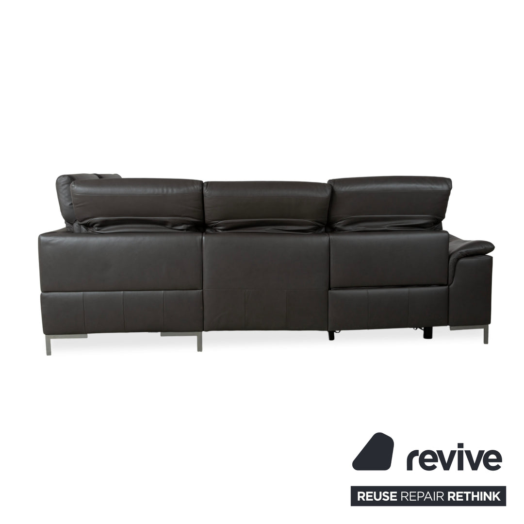 Willi Schillig Leder Ecksofa Braun elektrische Funktion Sofa Couch
