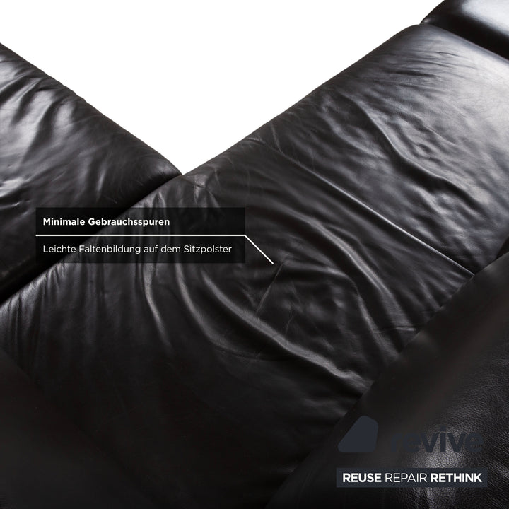 Willi Schillig Leder Ecksofa Braun manuelle Funktion Sofa Couch