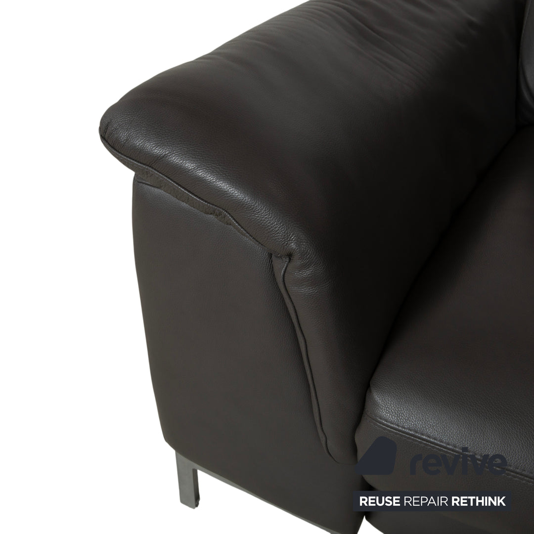 Willi Schillig Leder Ecksofa Braun elektrische Funktion Sofa Couch