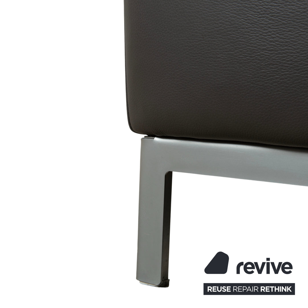 Willi Schillig Leder Ecksofa Braun elektrische Funktion Sofa Couch