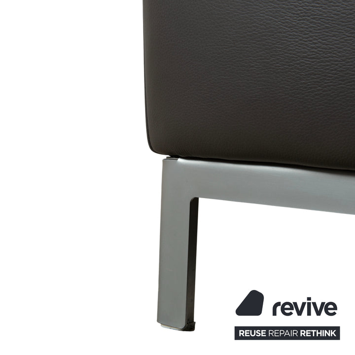 Willi Schillig Leder Ecksofa Braun elektrische Funktion Sofa Couch