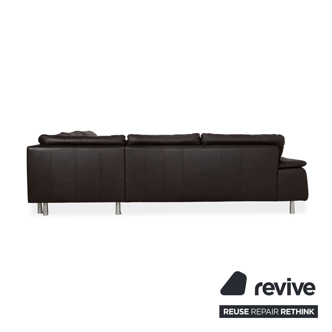 Willi Schillig Leather Corner Sofa Brown Sofa Couch