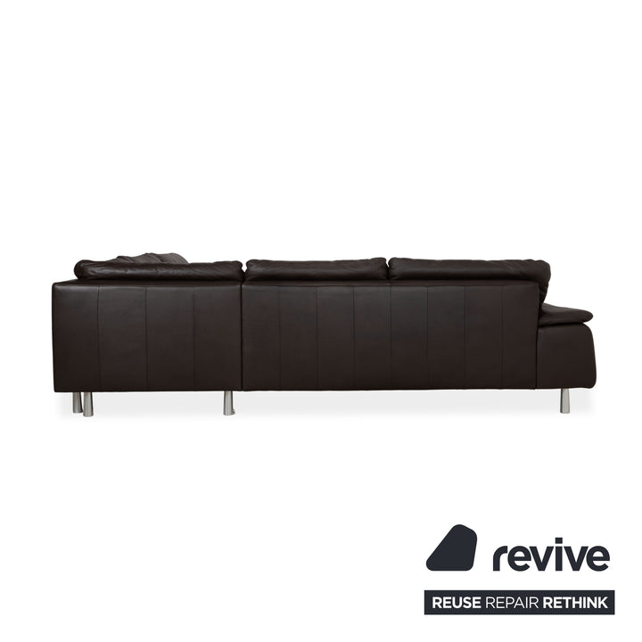 Willi Schillig Leather Corner Sofa Brown Sofa Couch