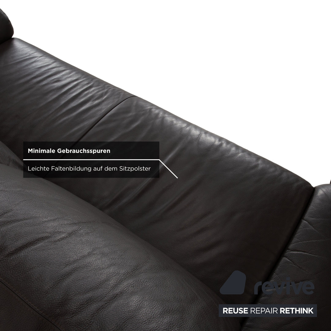 Willi Schillig Leather Corner Sofa Brown Sofa Couch