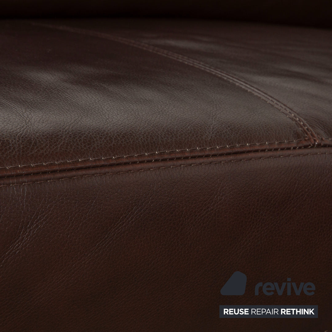 Willi Schillig Leder Ecksofa Braun Sofa Couch