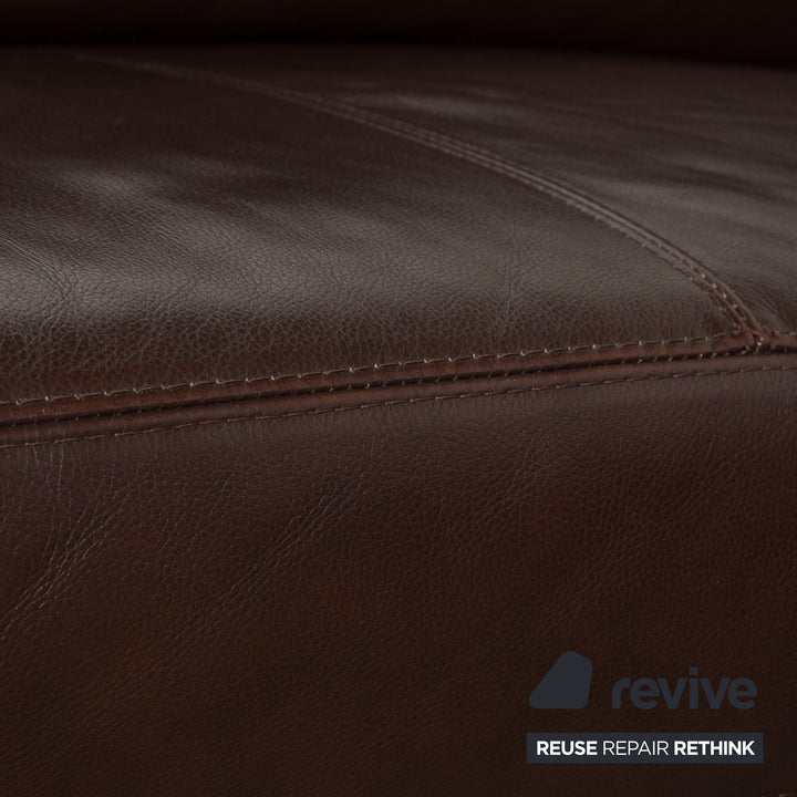 Willi Schillig Leder Ecksofa Braun Sofa Couch