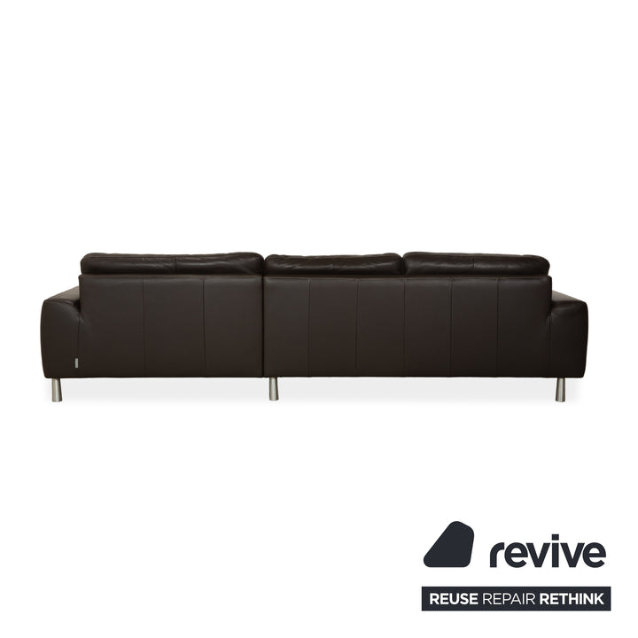 Willi Schillig Leder Ecksofa Braun Sofa Couch