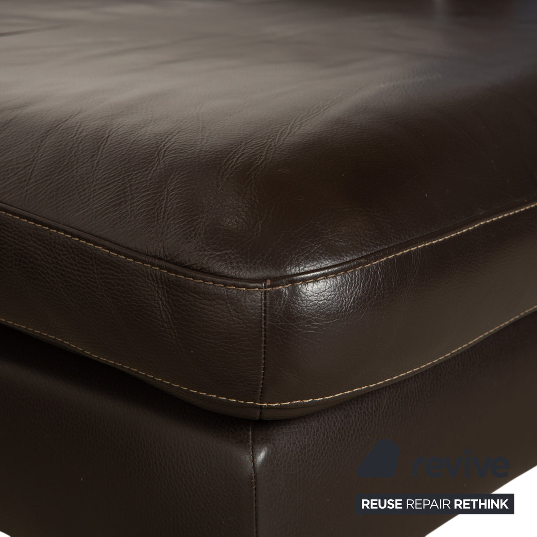 Willi Schillig Leder Ecksofa Braun Sofa Couch