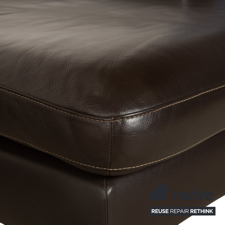 Willi Schillig Leder Ecksofa Braun Sofa Couch