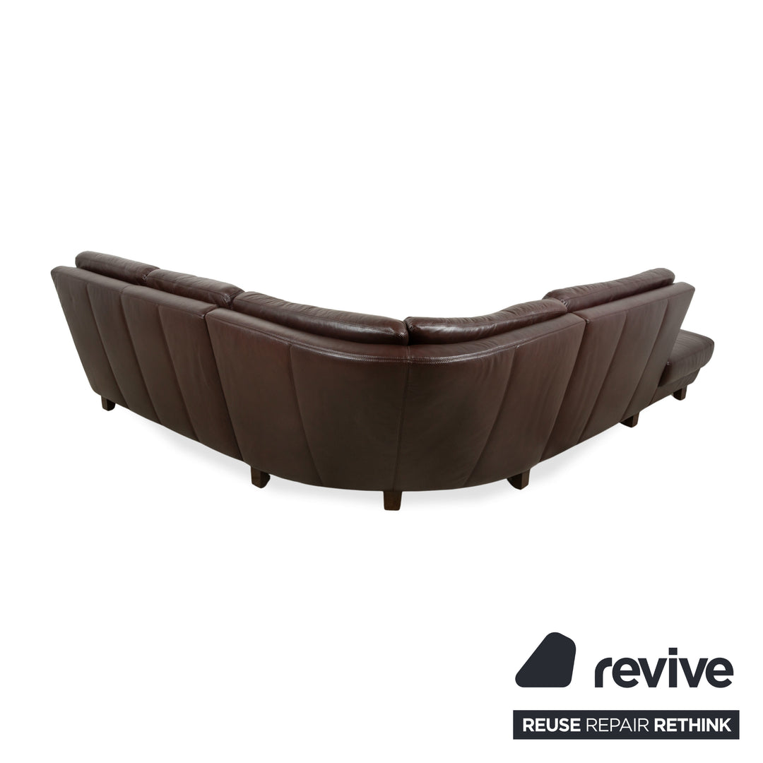 Willi Schillig Leder Ecksofa Braun Sofa Couch