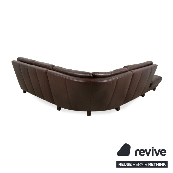 Willi Schillig Leder Ecksofa Braun Sofa Couch