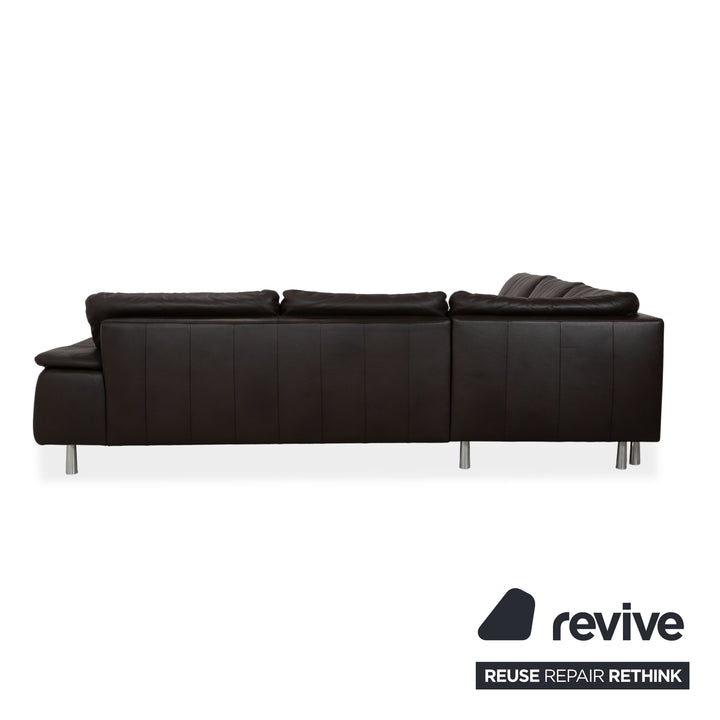 Willi Schillig Leather Corner Sofa Brown Sofa Couch