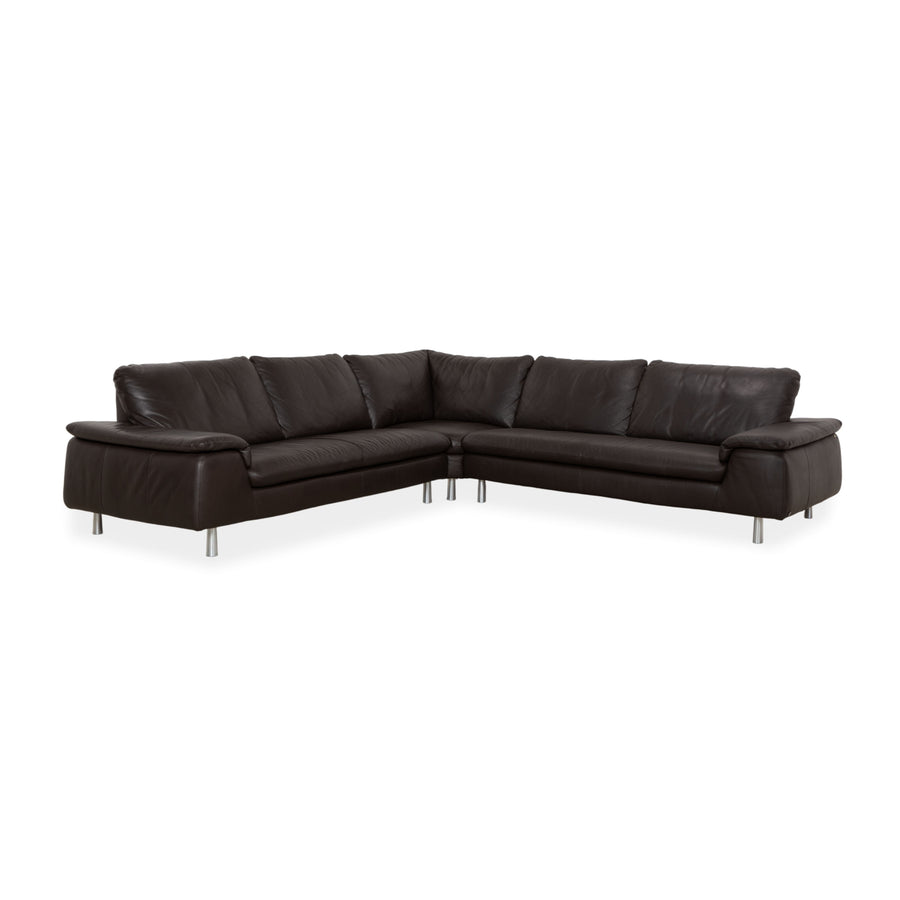 Willi Schillig Leather Corner Sofa Brown Sofa Couch