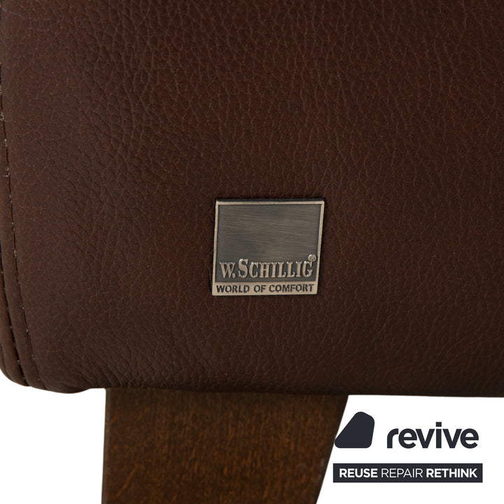 Willi Schillig Leder Ecksofa Braun Sofa Couch