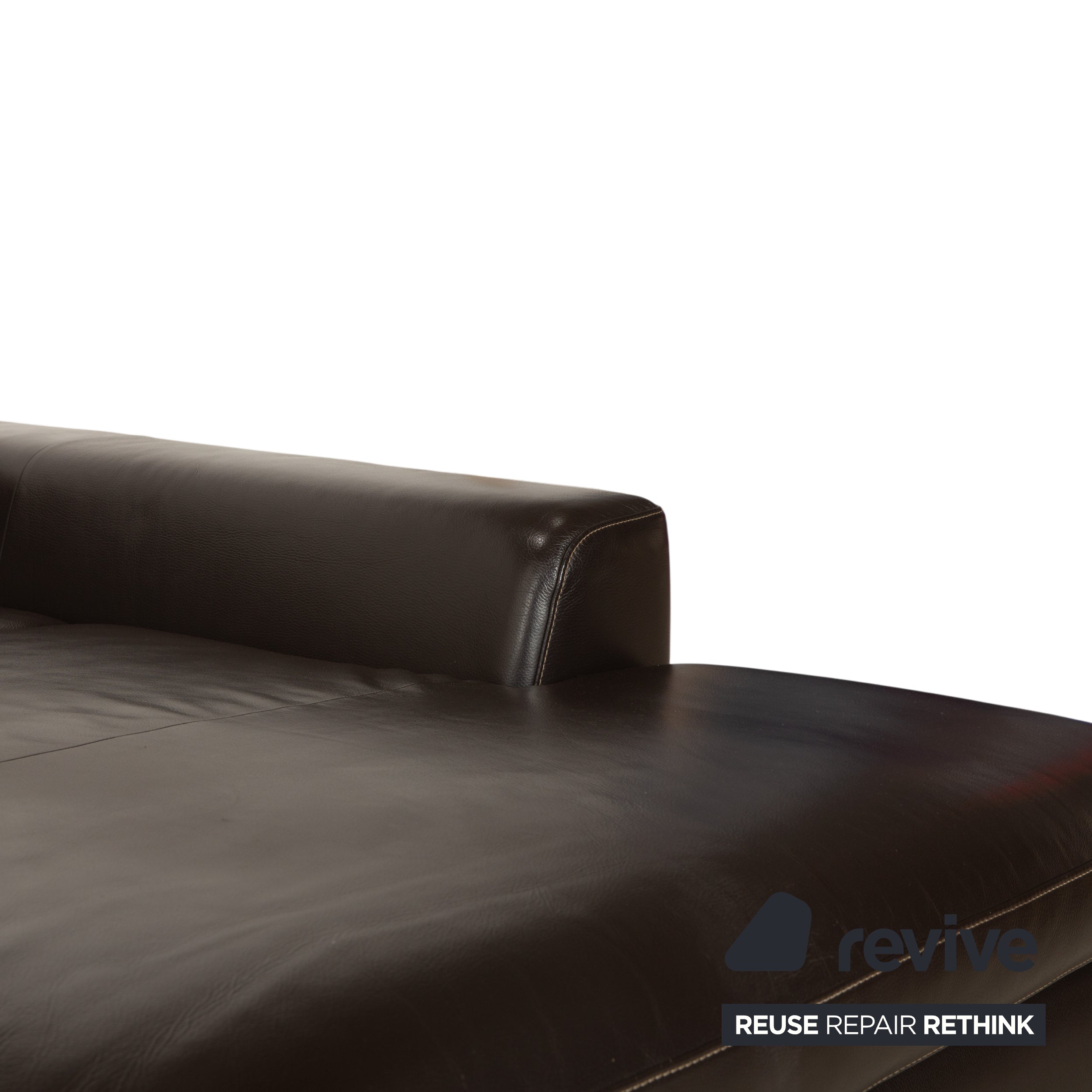 Willi Schillig Leder Ecksofa Braun Sofa Couch