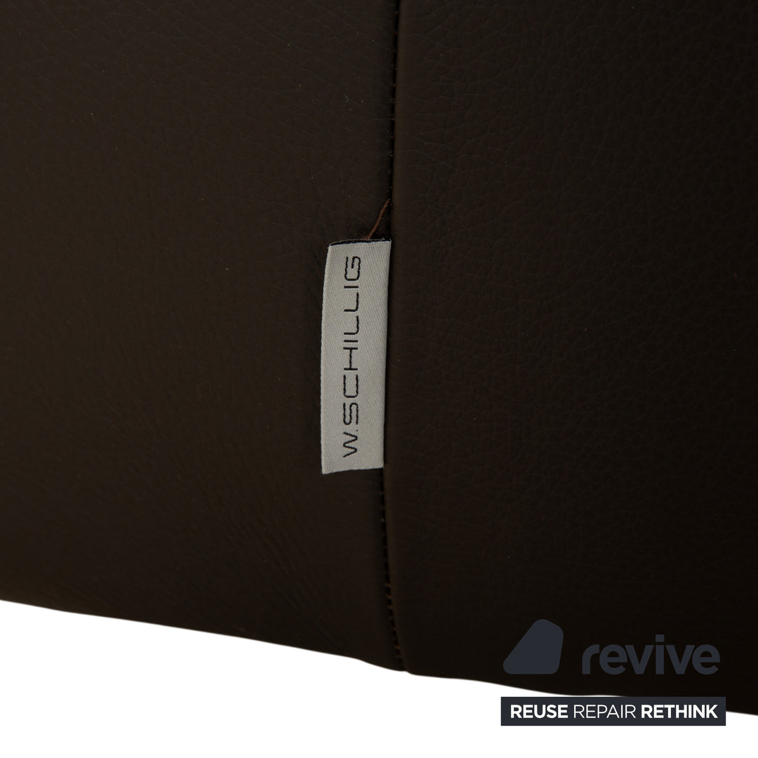 Willi Schillig Leder Ecksofa Braun Sofa Couch