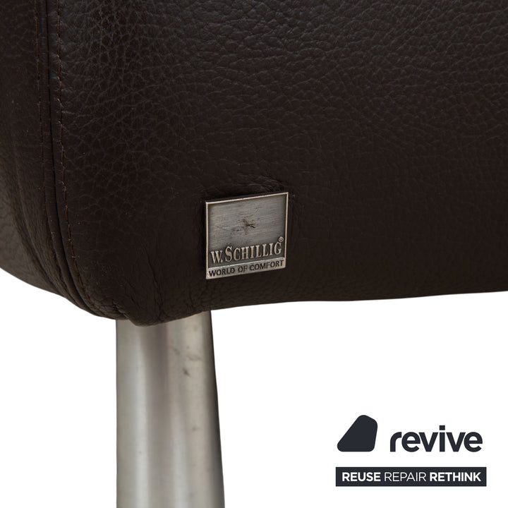 Willi Schillig Leder Ecksofa Braun Sofa Couch