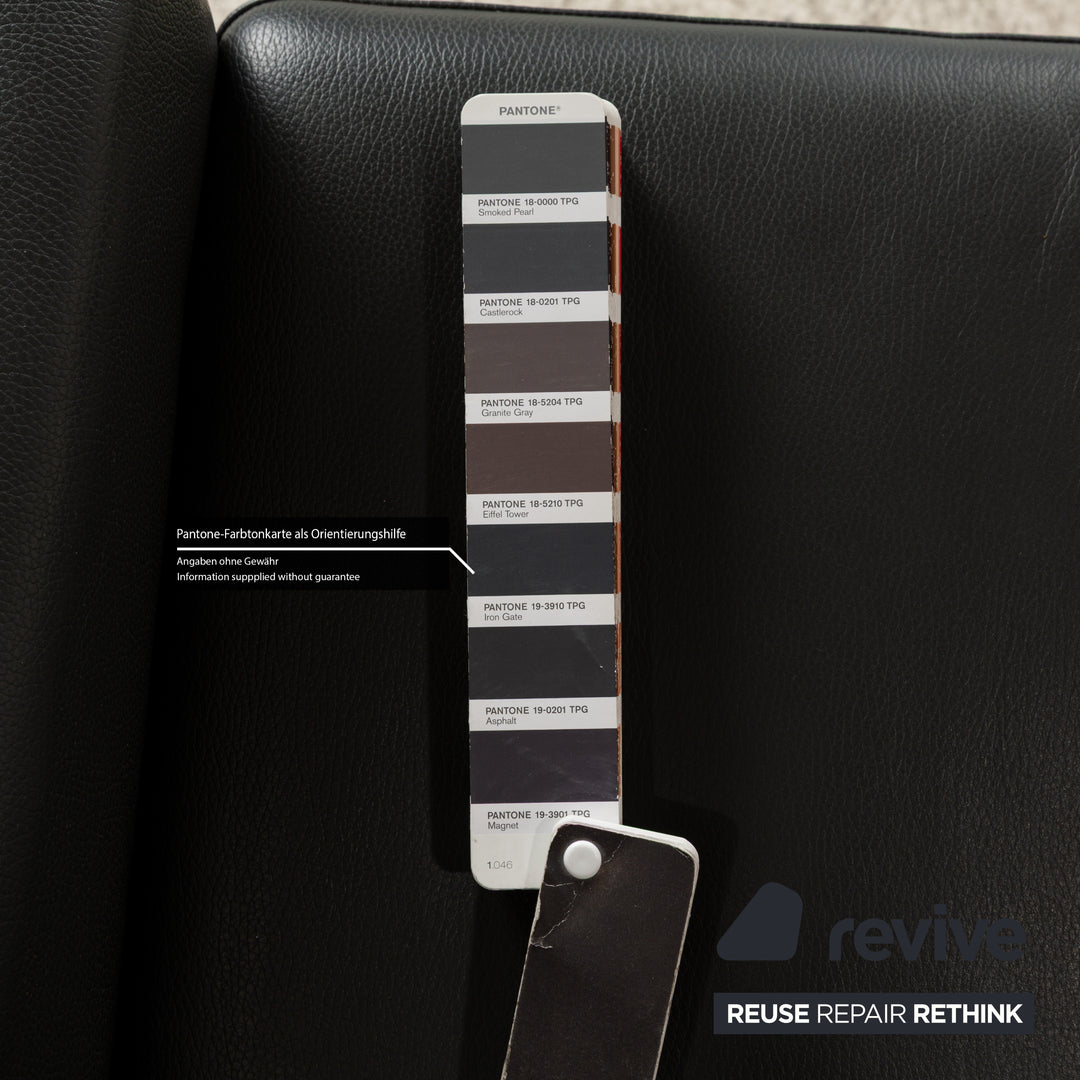 Willi Schillig leather corner sofa grey sofa couch