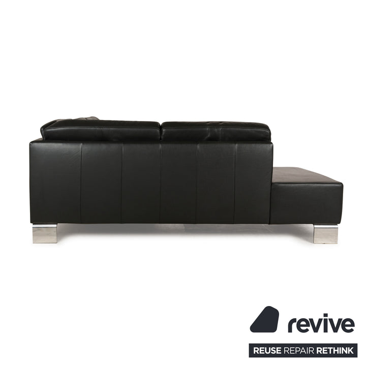 Willi Schillig leather corner sofa grey sofa couch