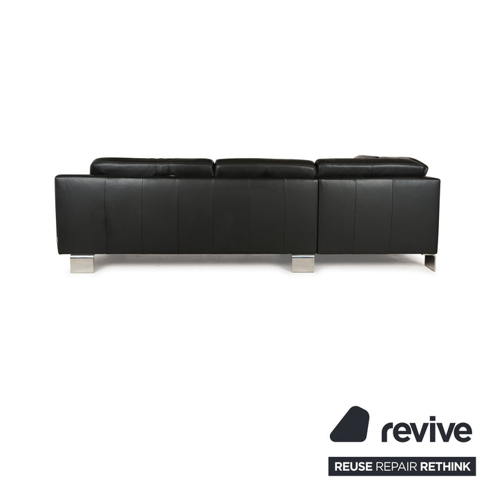 Willi Schillig leather corner sofa grey sofa couch