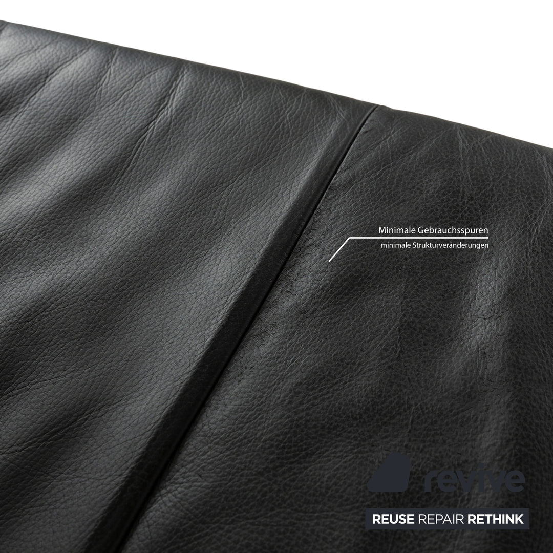 Willi Schillig leather corner sofa grey sofa couch