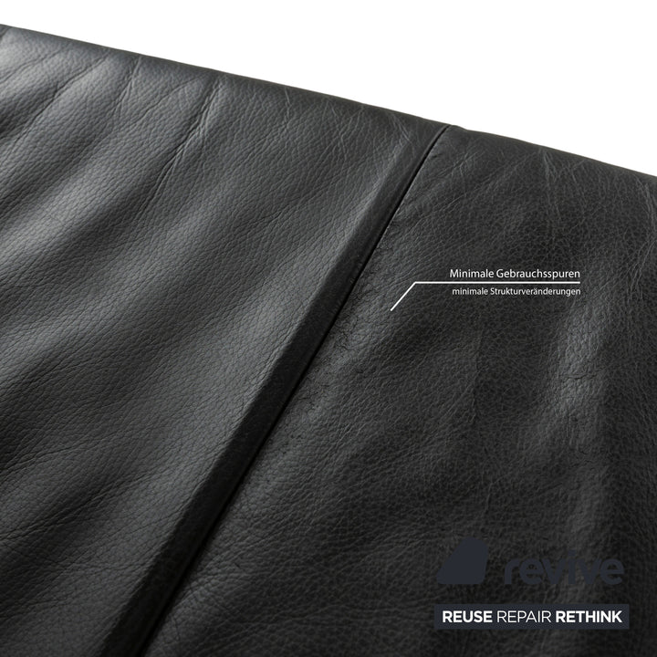 Willi Schillig leather corner sofa grey sofa couch