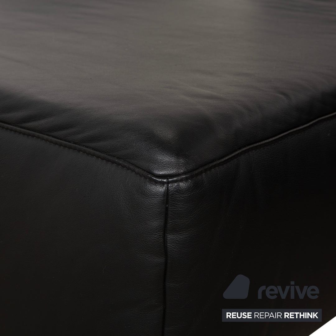 Willi Schillig Leder Ecksofa Schwarz Sofa Couch