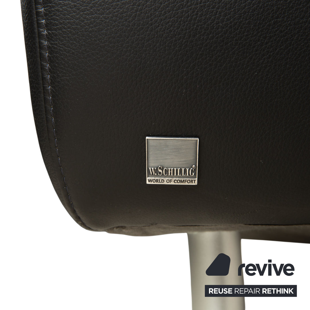 Willi Schillig Leder Ecksofa Schwarz Sofa Couch