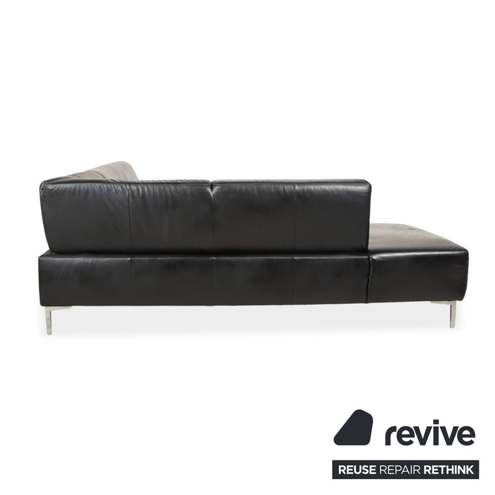 Willi Schillig Leder Ecksofa Schwarz Sofa Couch