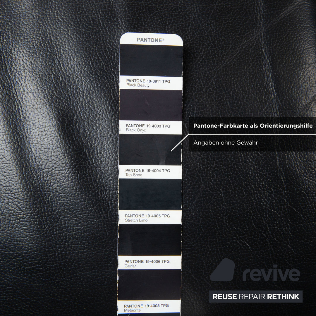 Willi Schillig Leder Ecksofa Schwarz Sofa Couch