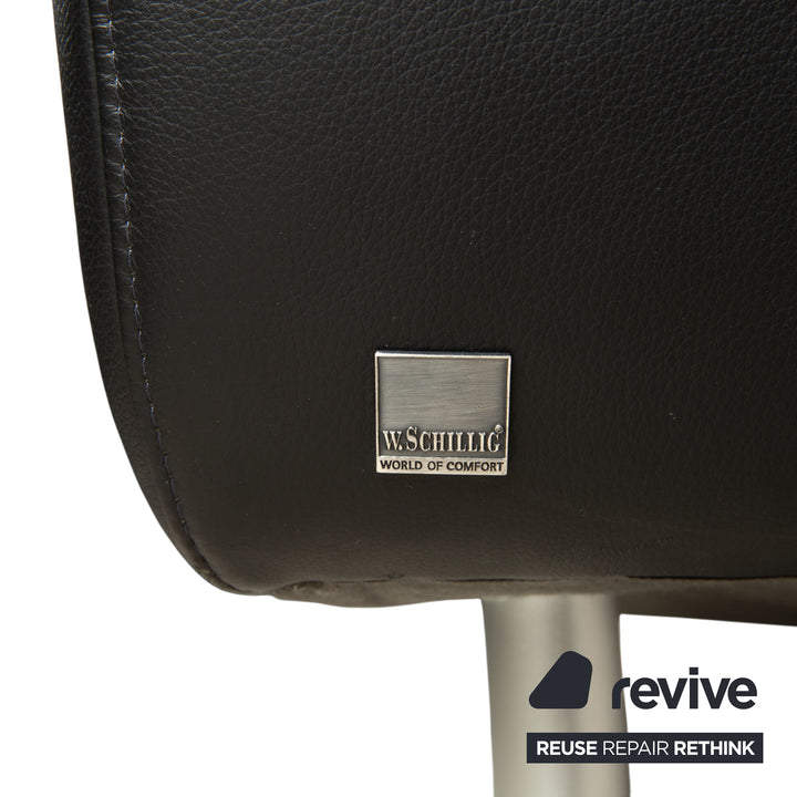 Willi Schillig Leder Ecksofa Schwarz Sofa Couch