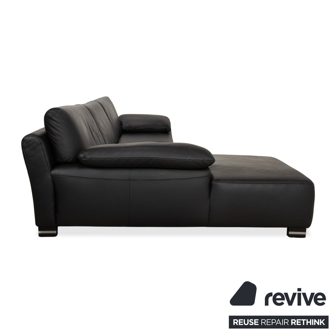 Willi Schillig Leder Ecksofa Schwarz Sofa Couch