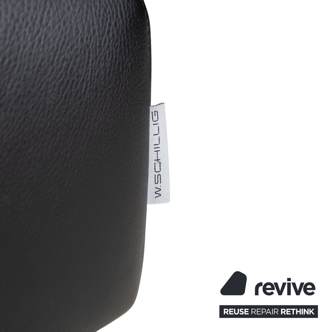 Willi Schillig Leder Ecksofa Schwarz Sofa Couch