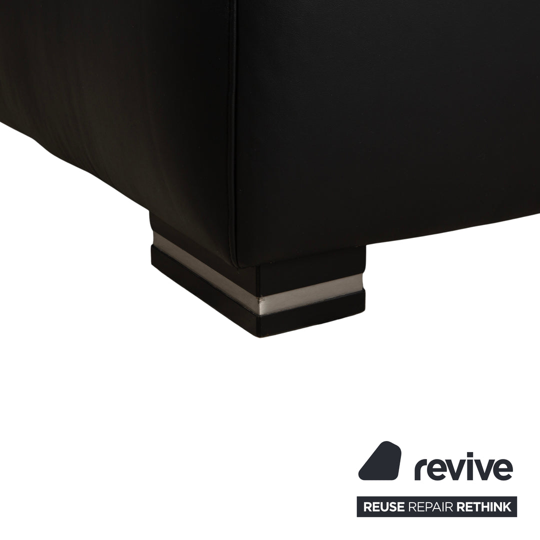 Willi Schillig Leder Ecksofa Schwarz Sofa Couch