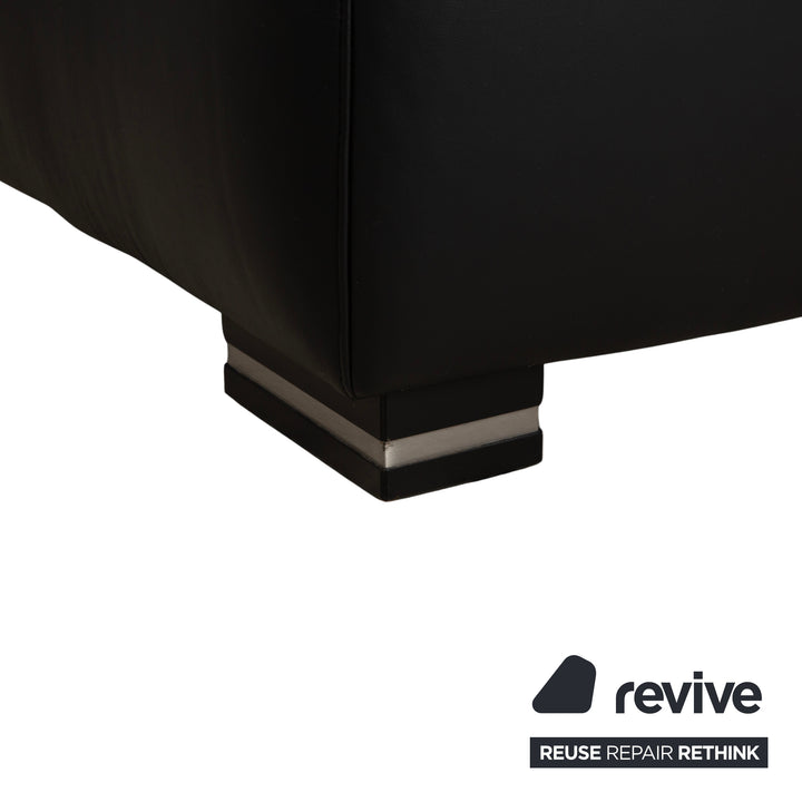 Willi Schillig Leder Ecksofa Schwarz Sofa Couch