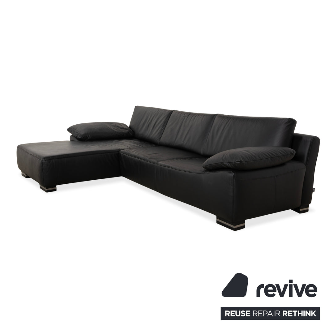 Willi Schillig Leder Ecksofa Schwarz Sofa Couch