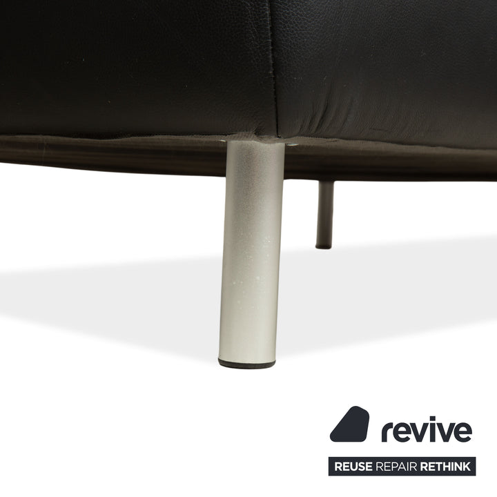 Willi Schillig Leder Ecksofa Schwarz Sofa Couch