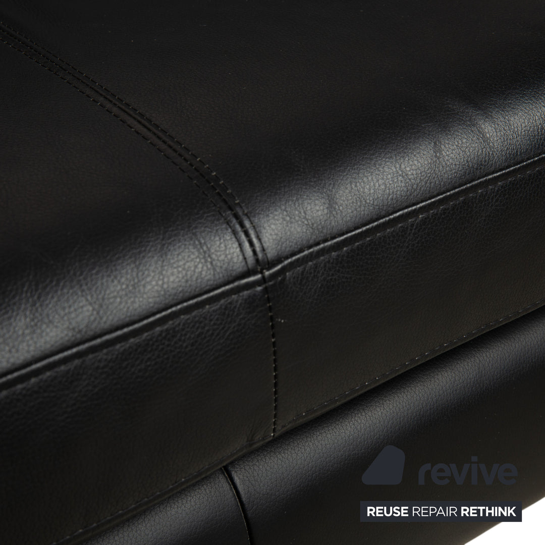 Willi Schillig Leder Ecksofa Schwarz Sofa Couch