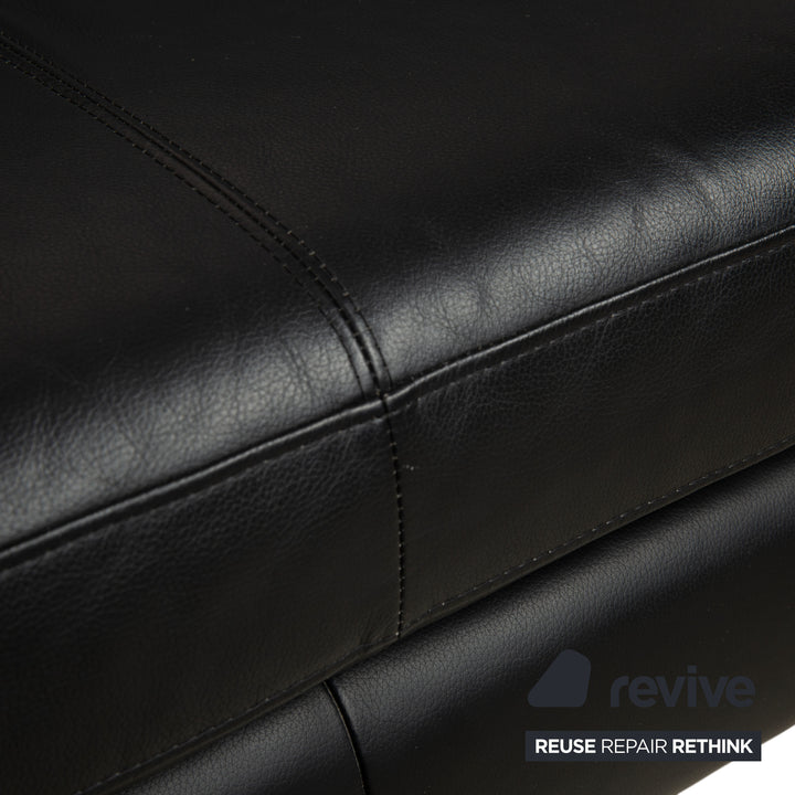 Willi Schillig Leder Ecksofa Schwarz Sofa Couch