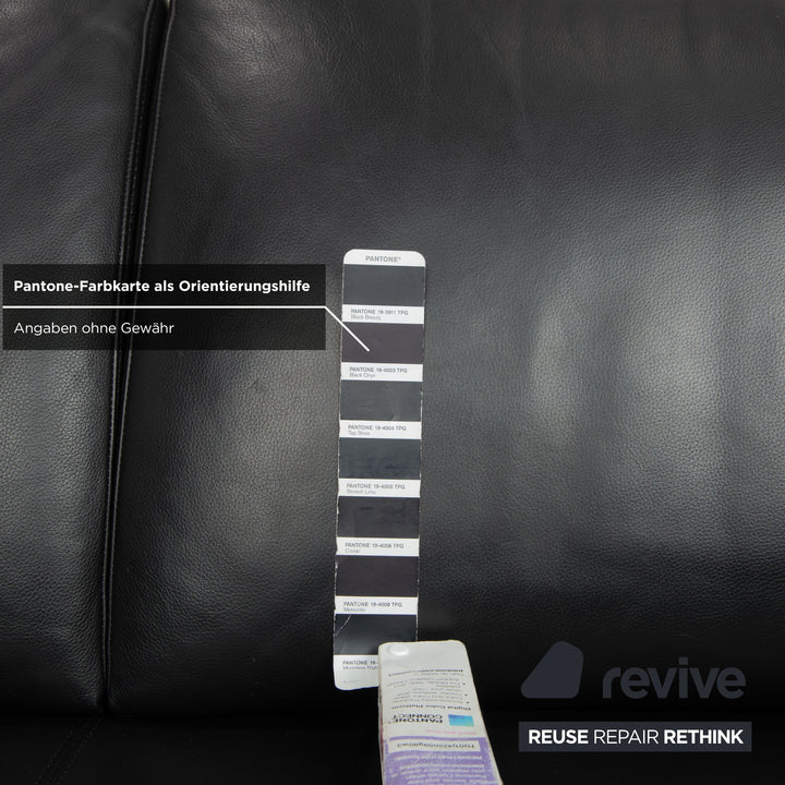 Willi Schillig Leder Ecksofa Schwarz Sofa Couch