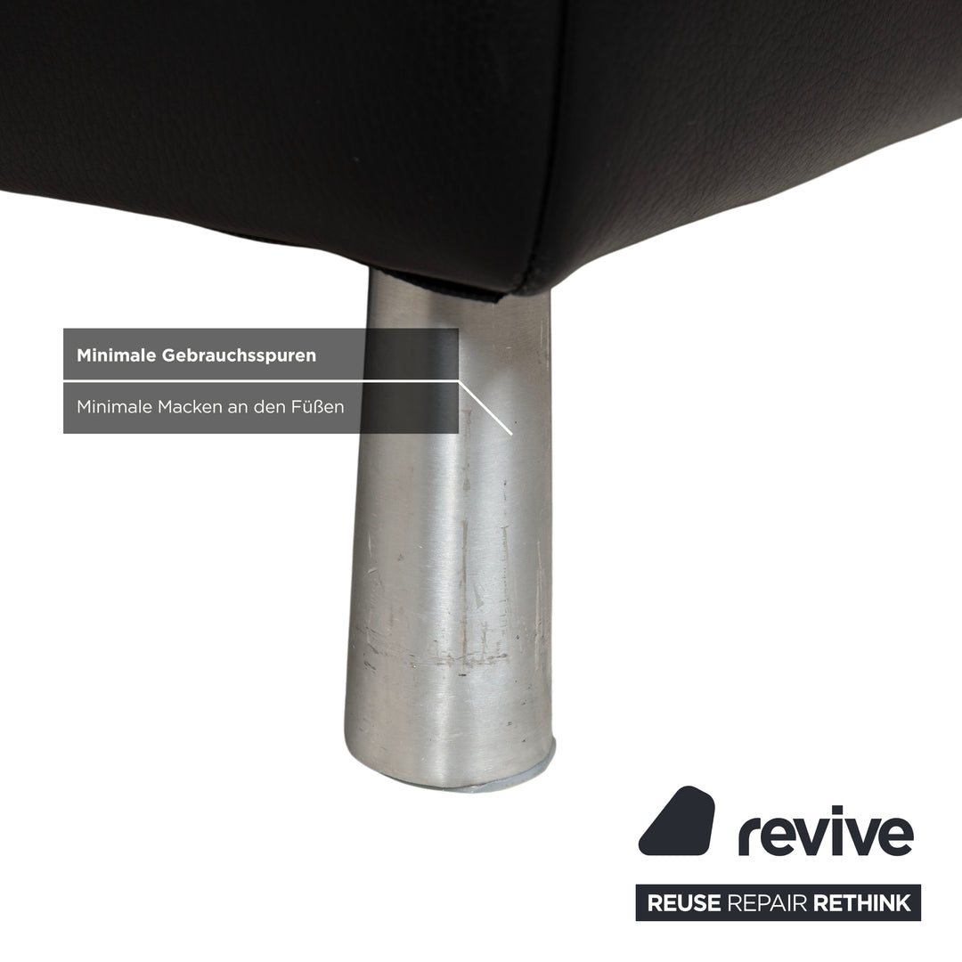 Willi Schillig Leder Ecksofa Schwarz Sofa Couch